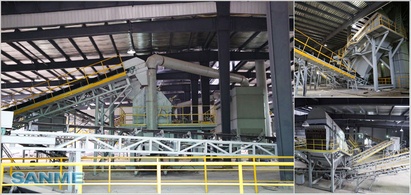 250TPH Stationary Construction Waste Disposal Production Line