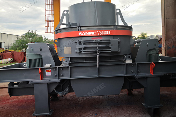 SANME Vertical impact crusher was sent to Indonesia 1