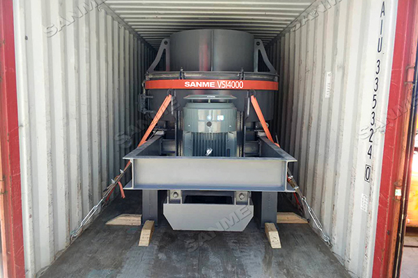 SANME Vertical impact crusher was sent to Indonesia 2